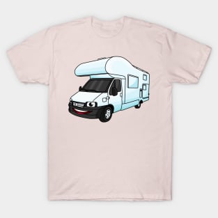 Happy campervan cartoon illustration T-Shirt